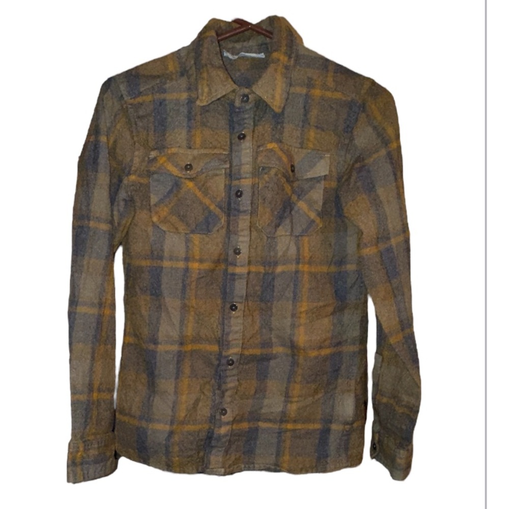Icebreaker Women's Lodge LS Button Down Flannel Shirt, 100% Merino, Size Small